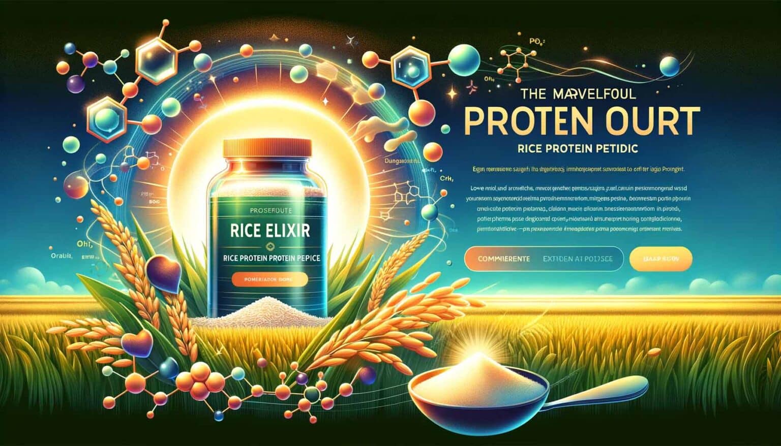 The Marvelous Protein Source Rice Elixir Rice Protein Peptide
