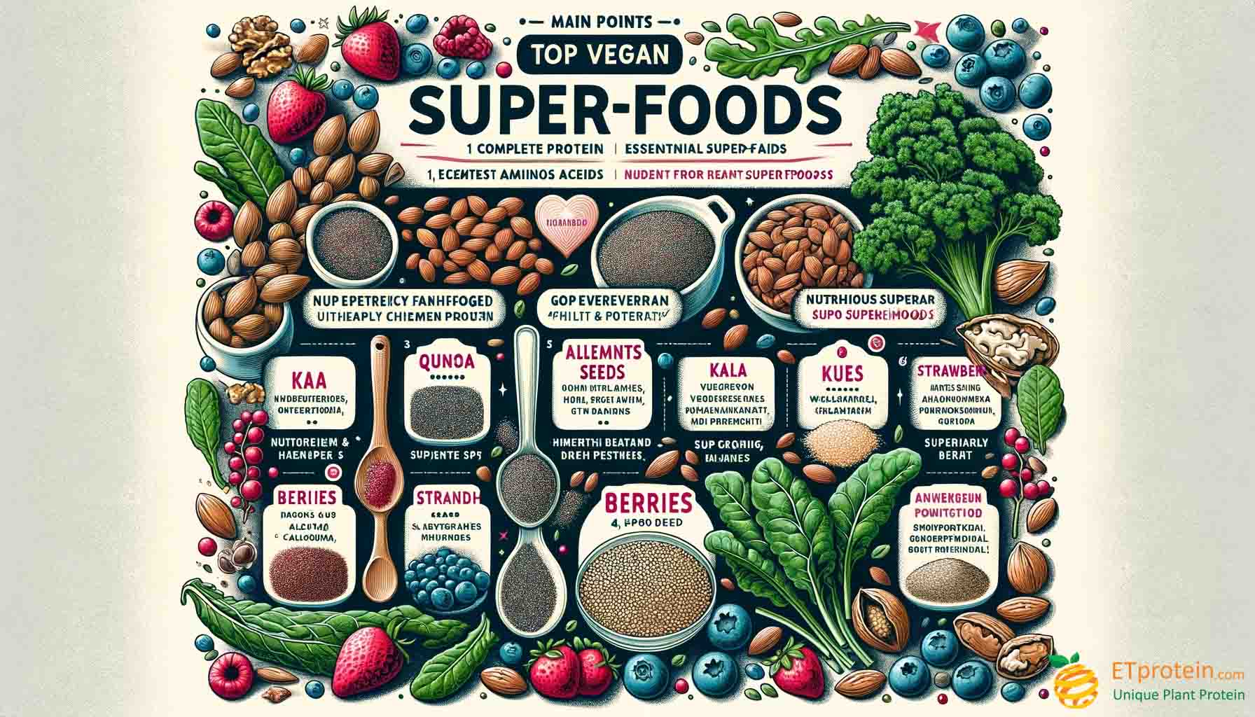 Vegan Superfoods: Nourishing Your Body Naturally. Explore the benefits of vegan superfoods for health and environment in our comprehensive guide, featuring nutrition tips and product insights.