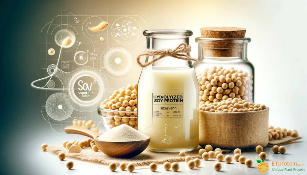 Hydrolyzed Soy Protein: Benefits, Applications, and Sustainability.Explore ETprotein's hydrolyzed soy protein: a sustainable, complete amino acid-rich plant protein ideal for health-conscious consumers.