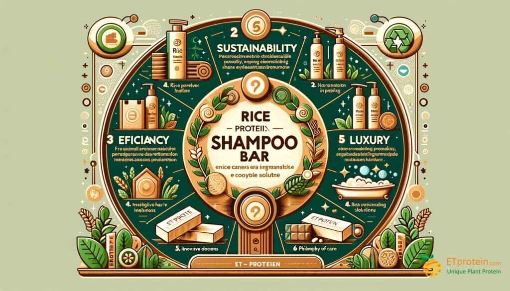Rice Protein Shampoo Bar: A Sustainable Hair Care Revolution.Discover the benefits of ETprotein