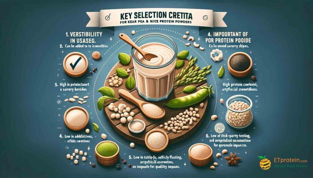Pea and Rice Protein Powder: A Comprehensive Guide.Explore the benefits of pea and rice protein powders for health, fitness, and eco-friendly nutrition with ETprotein