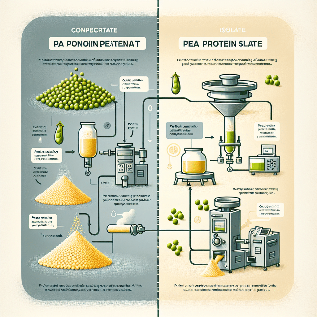Pea Protein Concentrate vs Isolate: Comparing Types