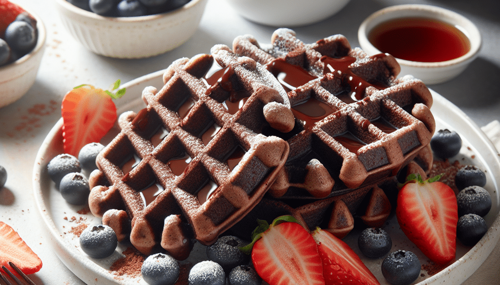 Delicious Chocolate Protein Waffles