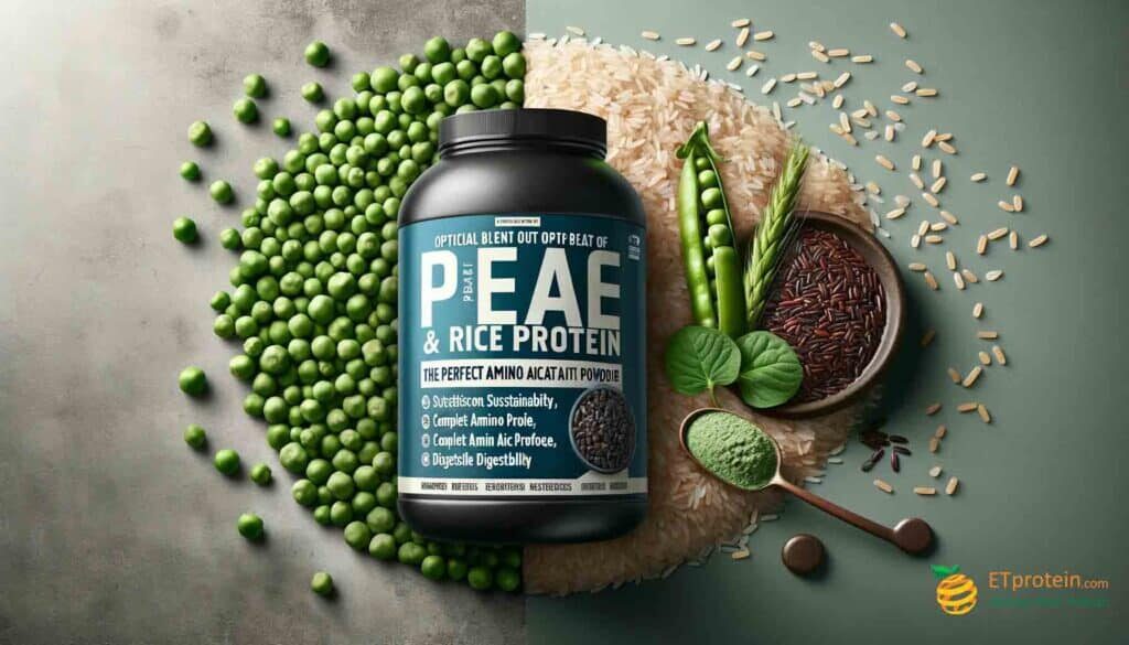 The Optimal Pea and Rice Protein Ratio: A Comprehensive Guide.Discover the perfect pea and rice protein blend for optimal health and muscle growth. Sustainable, complete, and easily digestible proteins.