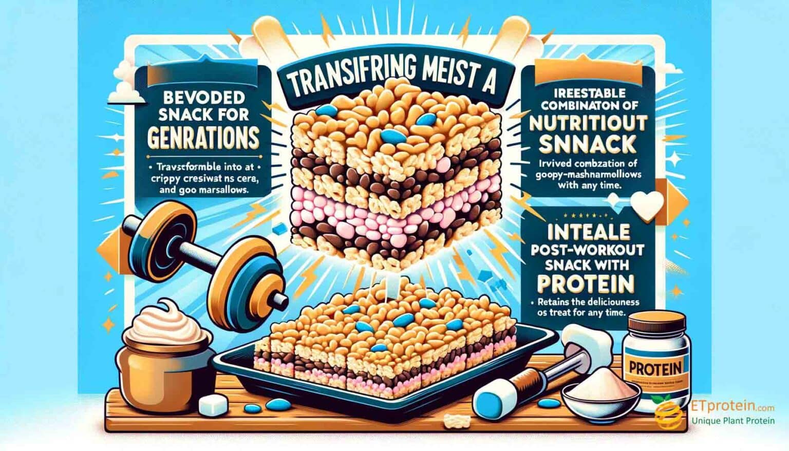 A Delicious Twist on a Classic Protein Rice Krispies Treats Recipe