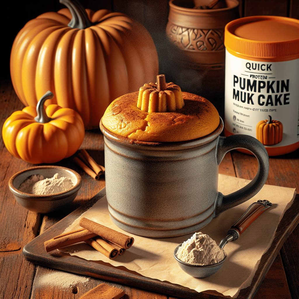 Protein Pumpkin Mug Cake Quick Recipe