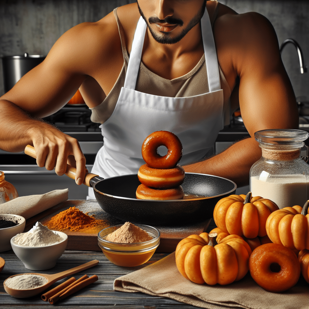 Protein Pumpkin Donuts Cooking