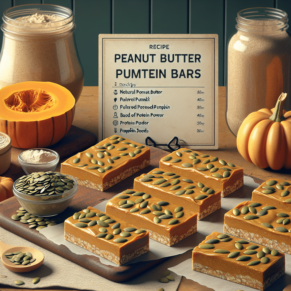 Peanut Butter Pumpkin Protein Bars Recipe