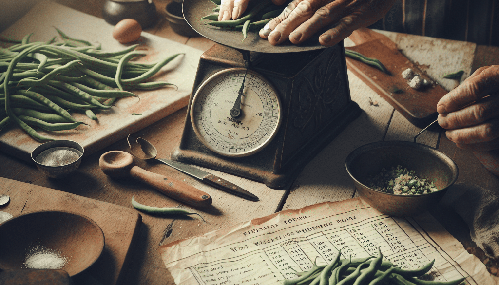 Weight Measurements in Cooking Green Beans