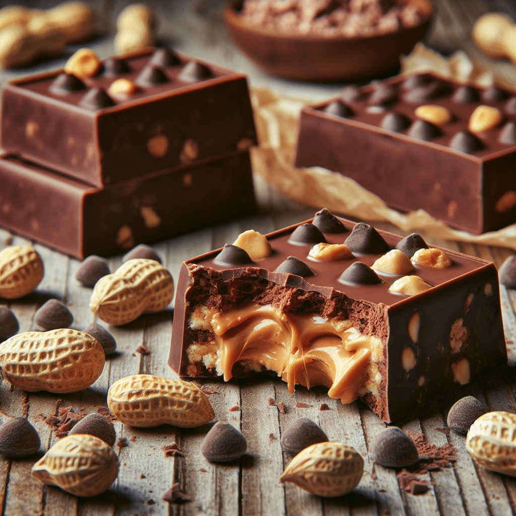 Chewy Chocolate and Peanut Butter Protein Bars: Indulgent Muscle Fuel