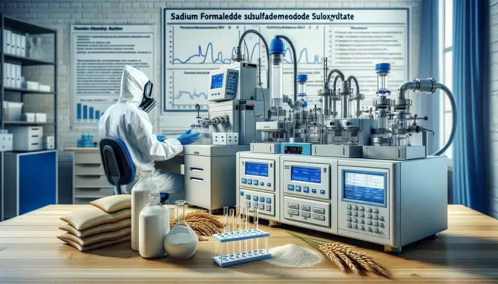 Sodium Formaldehyde Sulfoxylate Analysis by HPLC.Evaluating uncertainty in sodium formaldehyde sulfoxylate content analysis in flour using HPLC to enhance food safety and quality control methods.