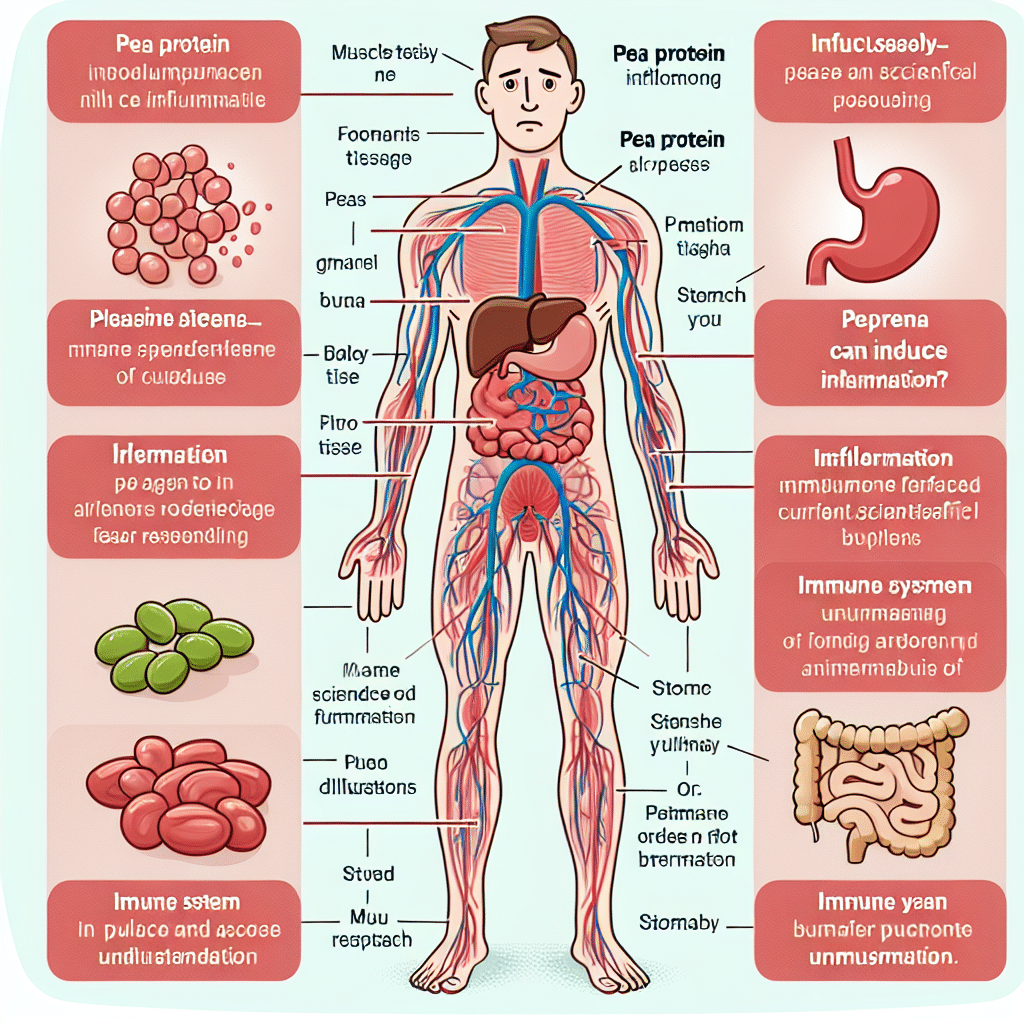 Can pea protein cause inflammation in the body?