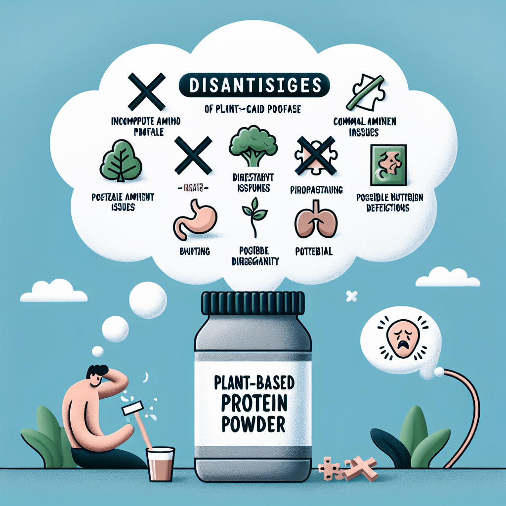 What are the disadvantages of plant-based protein powder?