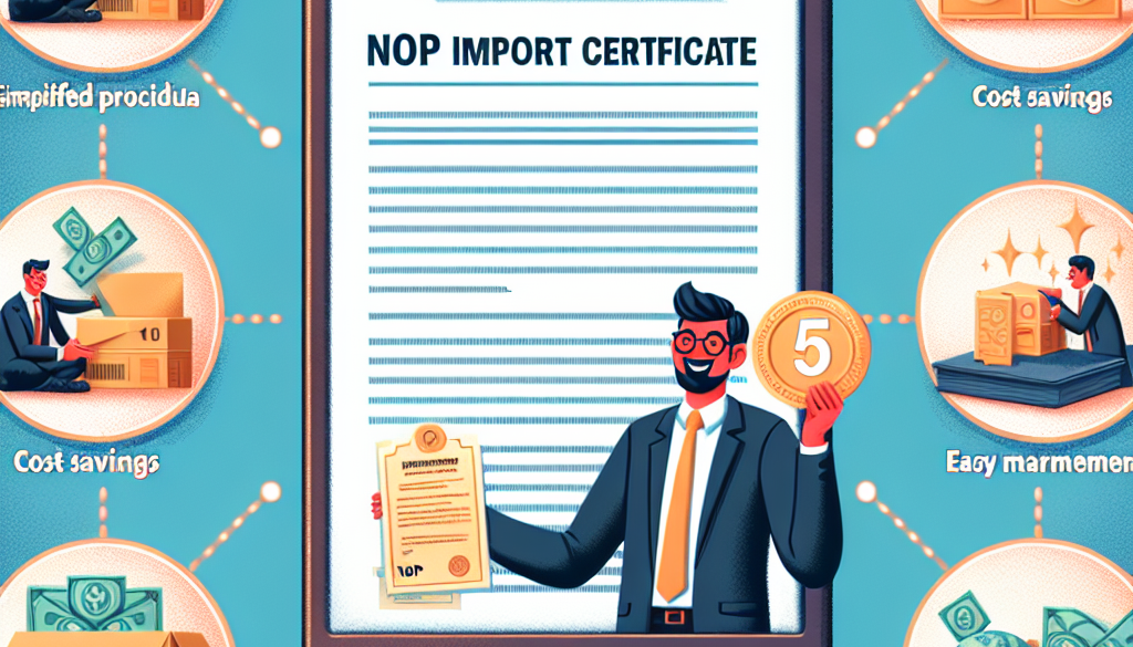 Nop Import Certificate: Key Benefits for Importers