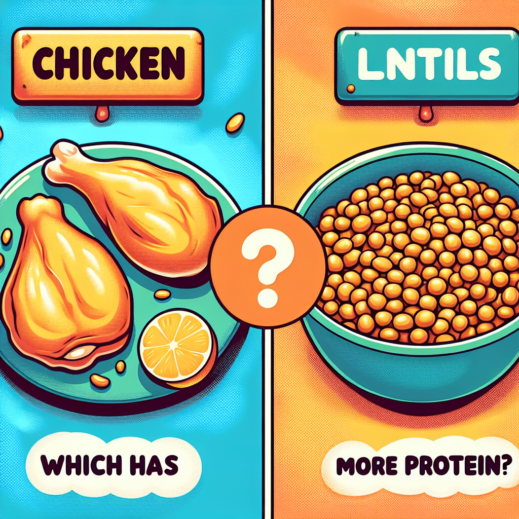 What Has More Protein Chicken Or Lentils?