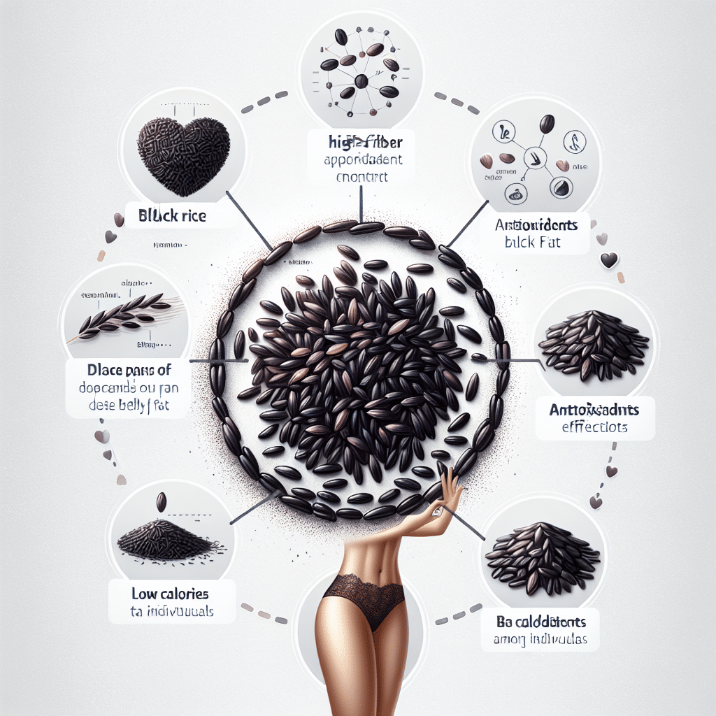 ls black rice good for belly fat?