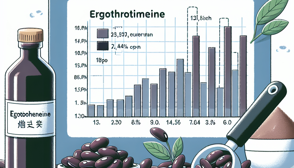 How much ergothioneine is in black beans?