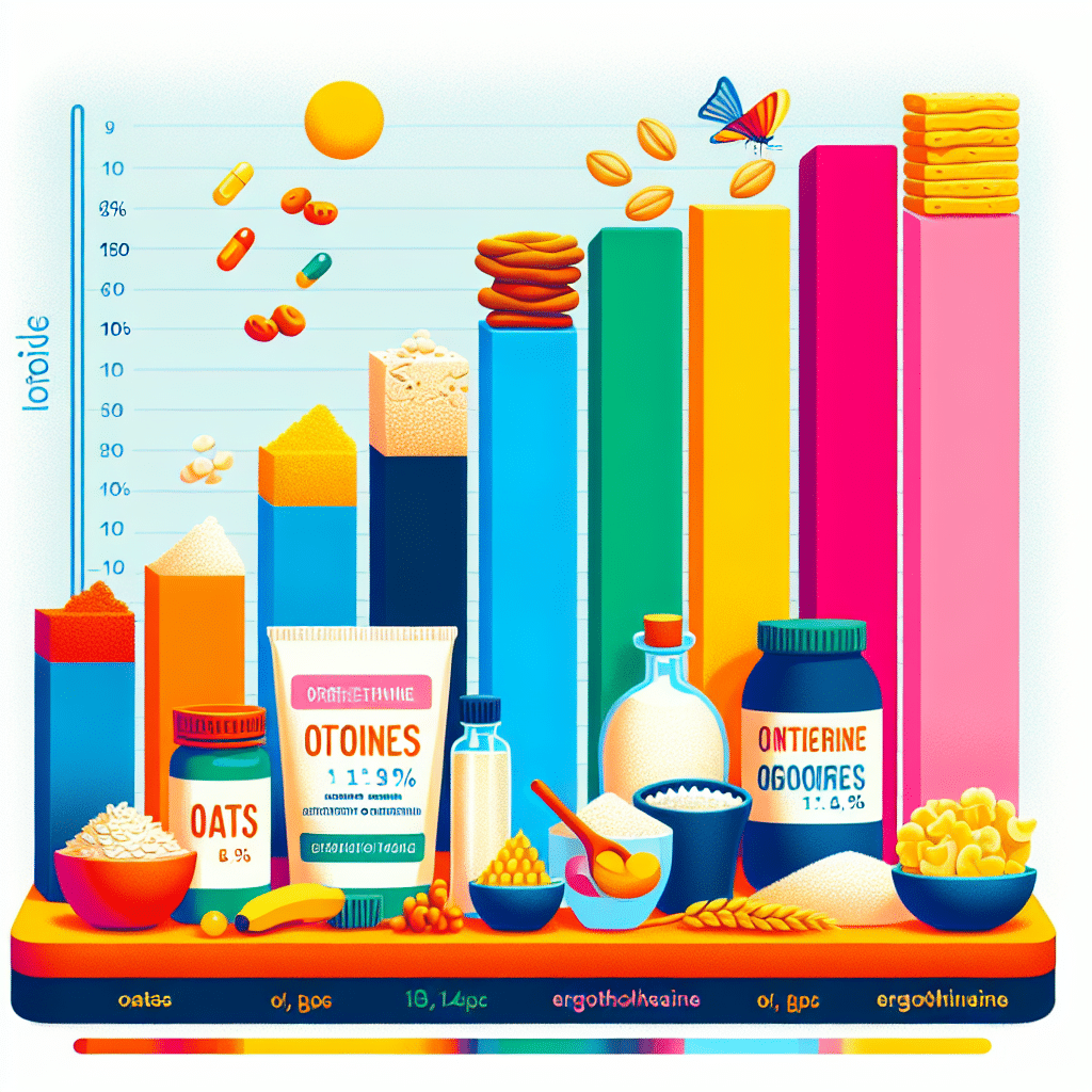 How much ergothioneine is in oats?