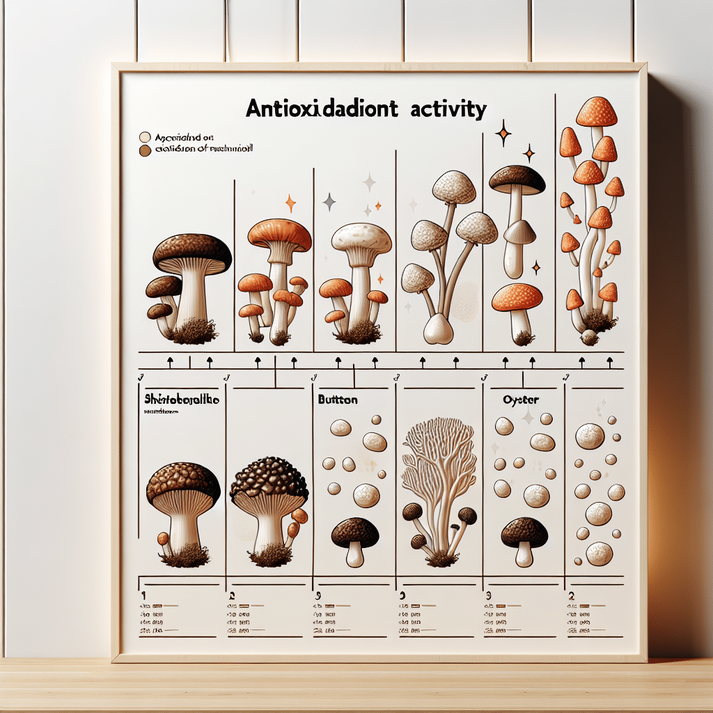 Which mushroom has the most antioxidant activity?