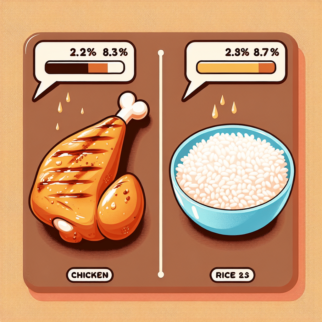 Which Has More Protein Chicken Or Rice?