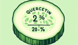 How much quercetin is in a cucumber?