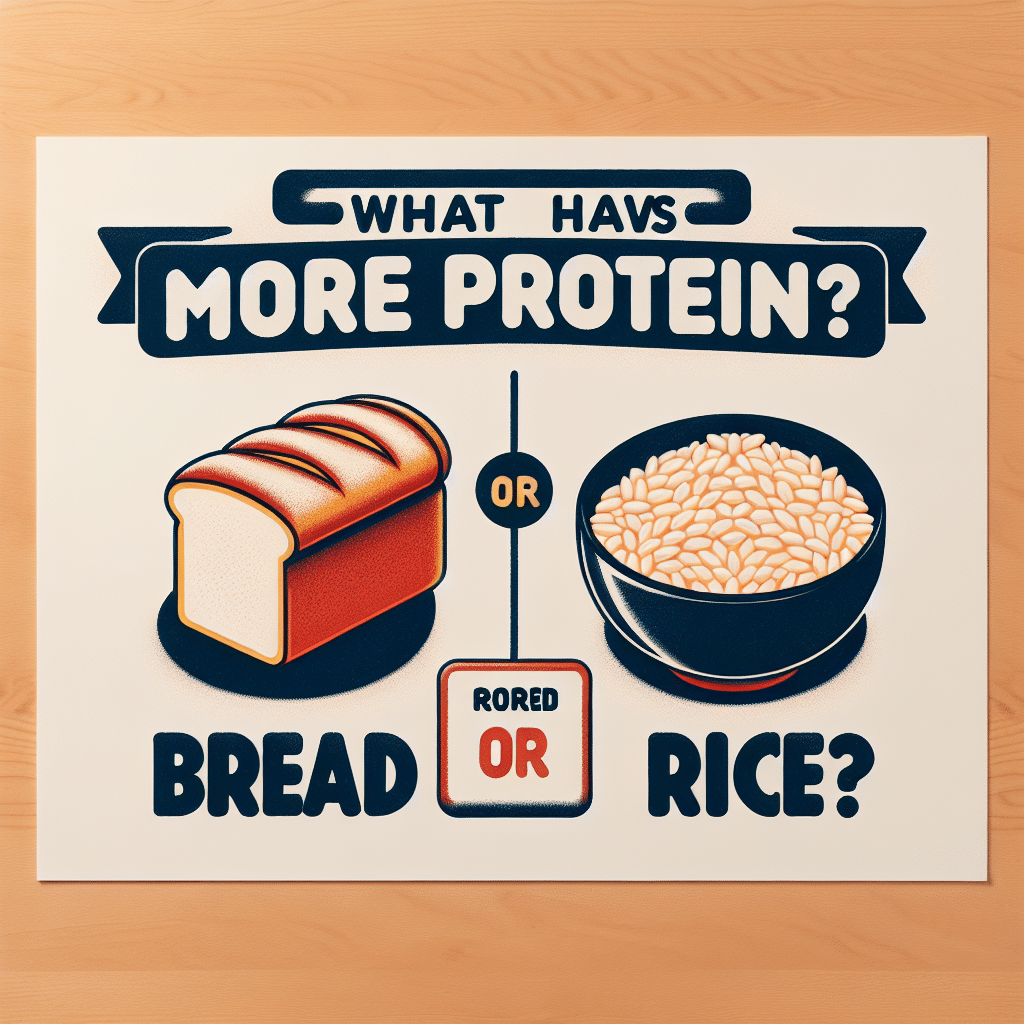 What Has More Protein Bread Or Rice?