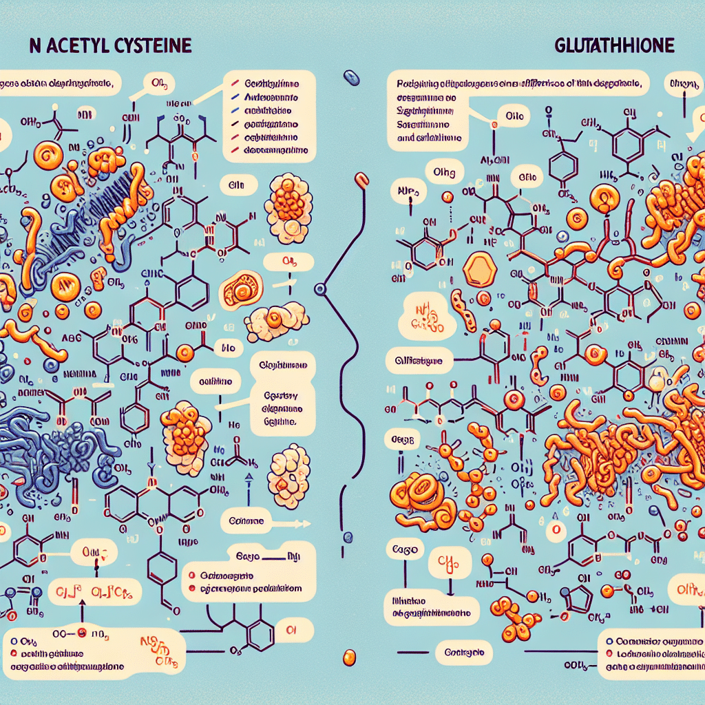 Difference Between N Acetyl Cysteine and Glutathione