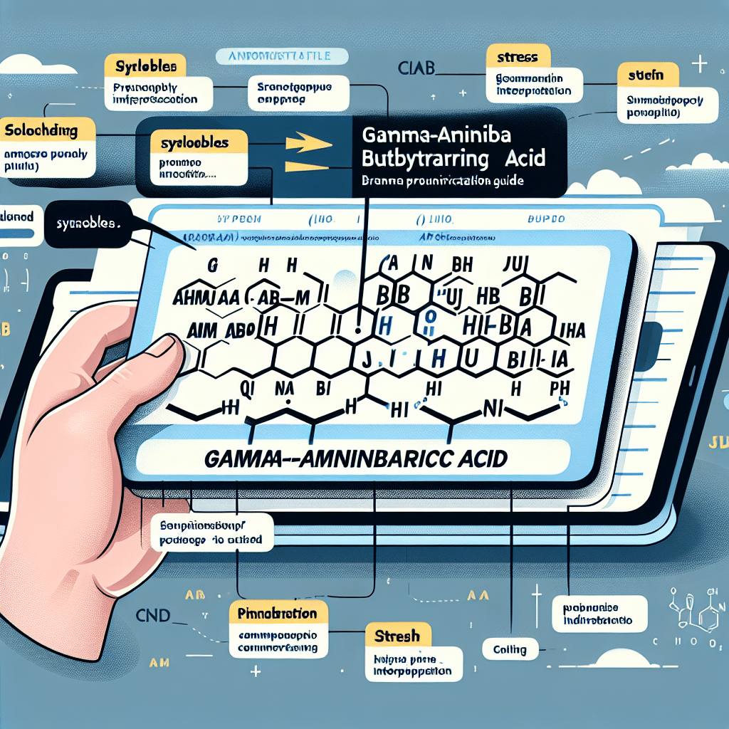 Gamma-aminobutyric Acid Pronunciation Guide
