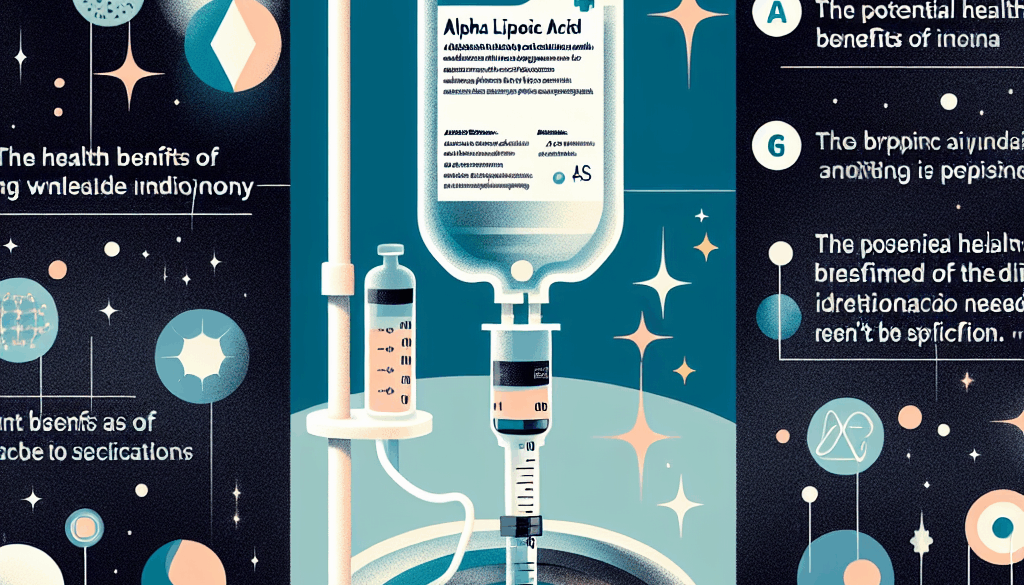 Alpha Lipoic Acid Intravenous: Health Benefits Explained