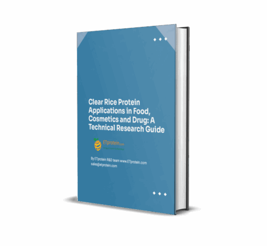 Clear Rice Protein Applications in Food, Cosmetics and Drug: A Technical Research Guide, 77pages